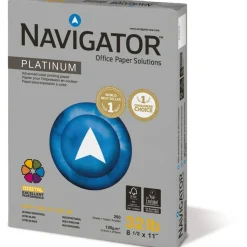 Navigator Platinum Office Multi-Use Printer & Copy Paper, Bright White, Letter (8.5" x 11"),, 2000 Sheets Per Case, 32 Lb, 99 Brightness