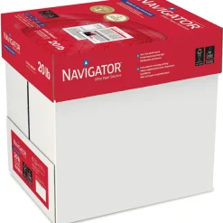 Navigator Premium Multipurpose Copy Paper, 97 Bright, 20 lb Bond Weight, 8.5 x 14, White, 500 Sheets/Ream, 10 Reams/Carton