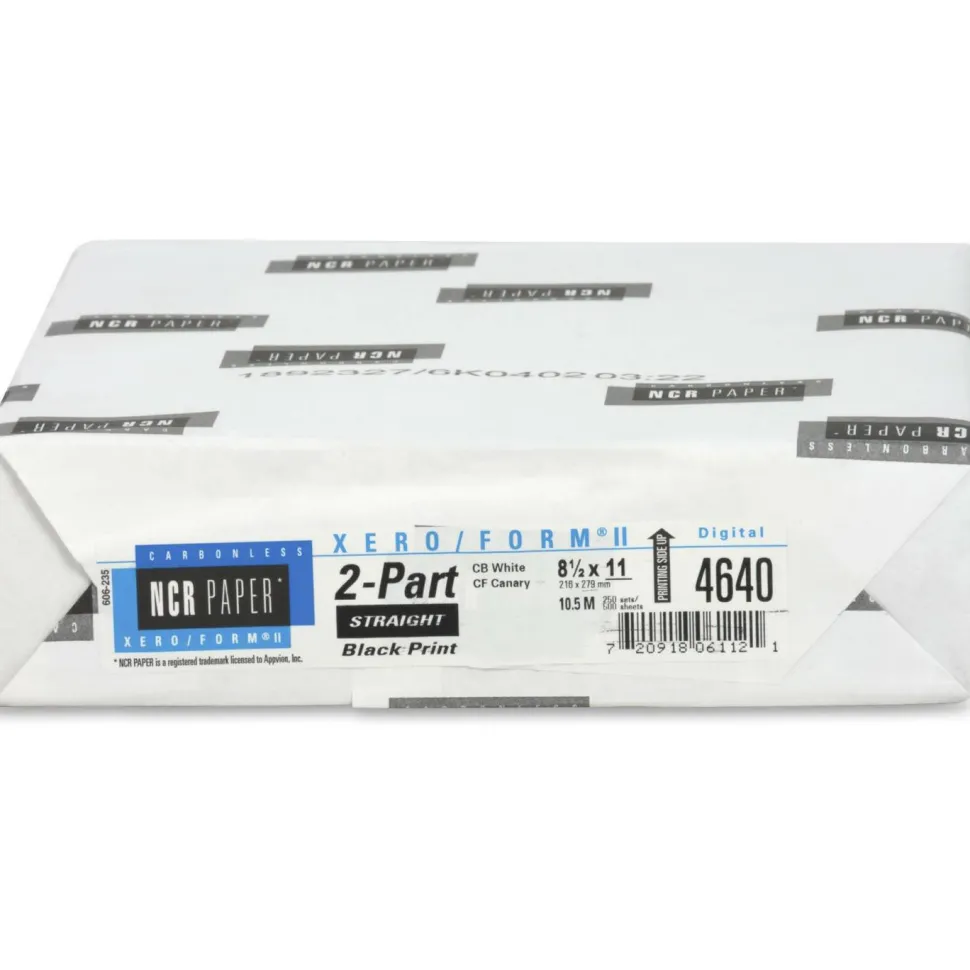 NCR Paper Xero/Form II Carbonless Paper Sheets - White/Yellow