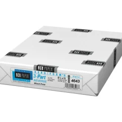 NCR Xero/Form II Carbonless Laser Paper, 1 Ream, White/Yellow/Pink, Letter Size (8 1/2" x 11"), Ream Of 500 Sheets, 92 Lb