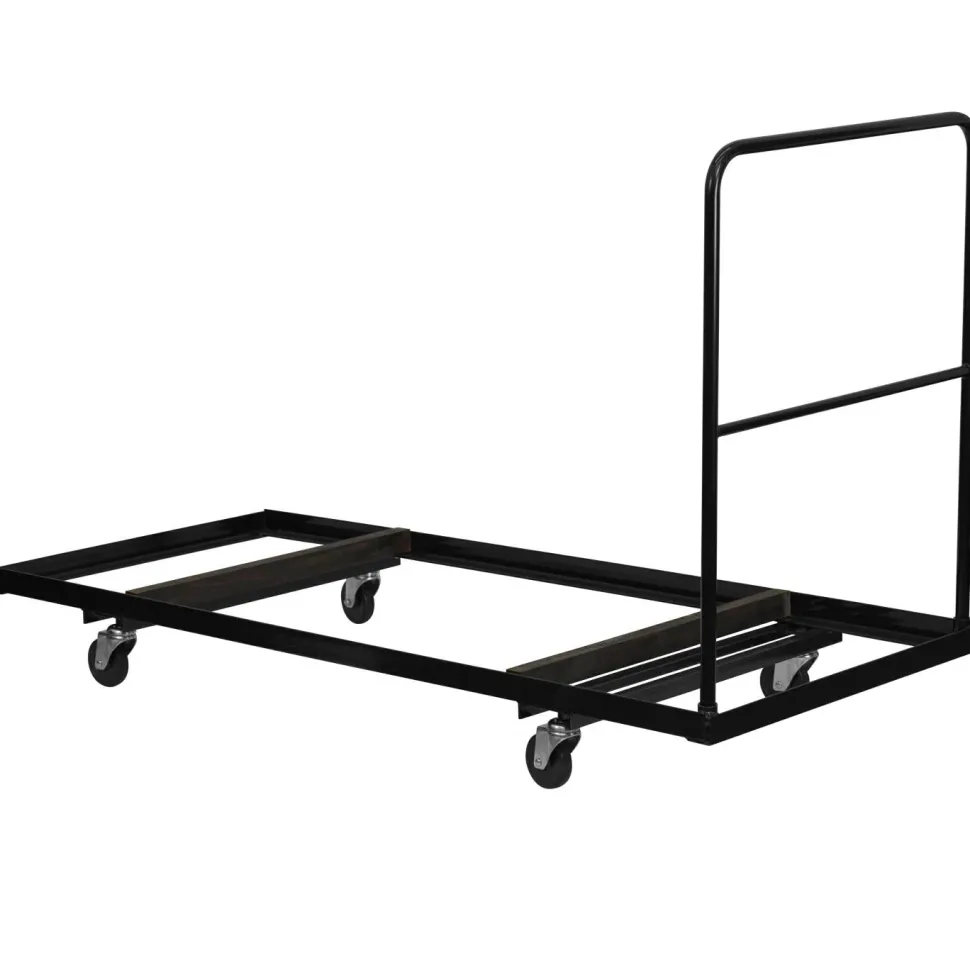 Neena Black Folding Table Dolly for 30''W x 72''D Rectangular Folding Tables