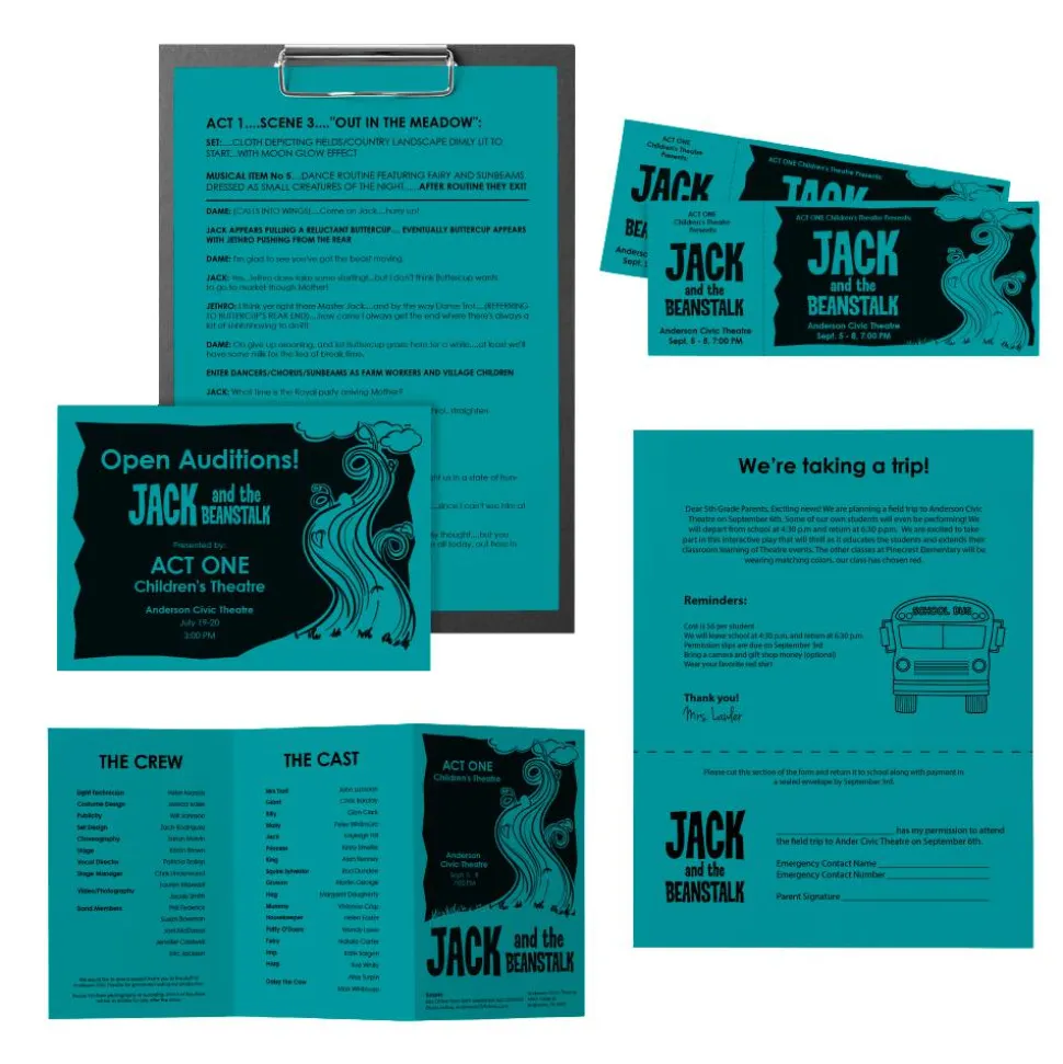 Neenah Astrobrights Bright Color Copy Paper, 1 Ream, Terrestrial Teal, Letter (8.5" x 11"), 500 Sheets Per Ream, 24 Lb, 94 Brightness, 30% Recycled