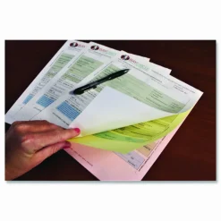 Nekoosa Laser Print Carbonless Paper, 3-Part, Letter Size (8 1/2" x 11"), 92 (U.S.) Brightness, White/Canary/Pink, Carton Of 2,500 Forms