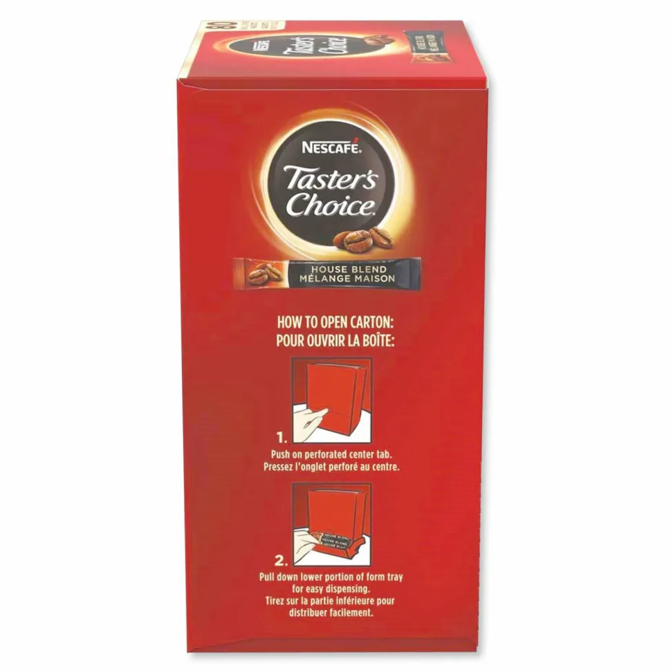 NESCAFE Taster's Choice Instant Coffee Sticks, Original, 0.06 oz, 80 Sticks