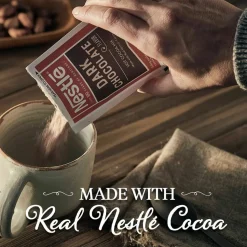 Nestlé Hot Cocoa Mix, Dark Chocolate, 0.71 Packets, 50 Packets/Box, 6 Boxes/Carton