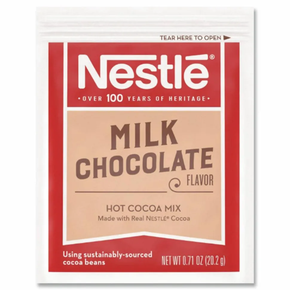 Nestlé Hot Cocoa Mix, Milk Chocolate, 0.71 oz Packet, 60 Packets/Box