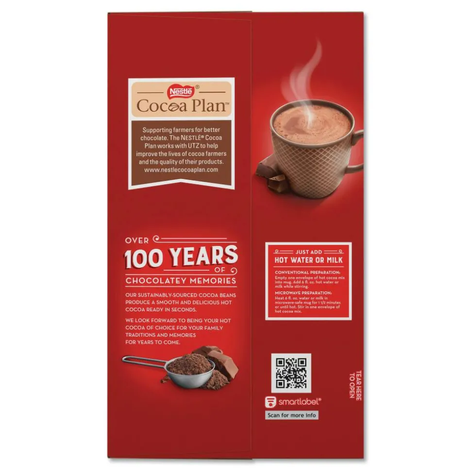 Nestlé Hot Cocoa Mix, Rich Chocolate, 0.71 oz Packets, 50/Box