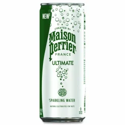 Nestlé Maison Perrier Sparkling Water, Plain, 11.15 oz, 8 Cans/Box