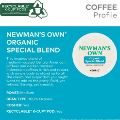 Newman's Own Organics Special Blend Coffee K-Cups, 96/Carton