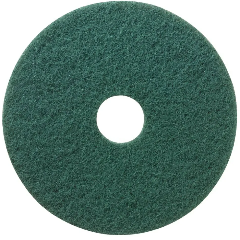 Niagara Scrubbing Floor Pads, 5400N, 20", Green, Pack Of 5