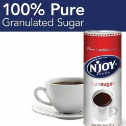 N'Joy Pure Sugar Cane, 20 oz Canister, 3/Pack