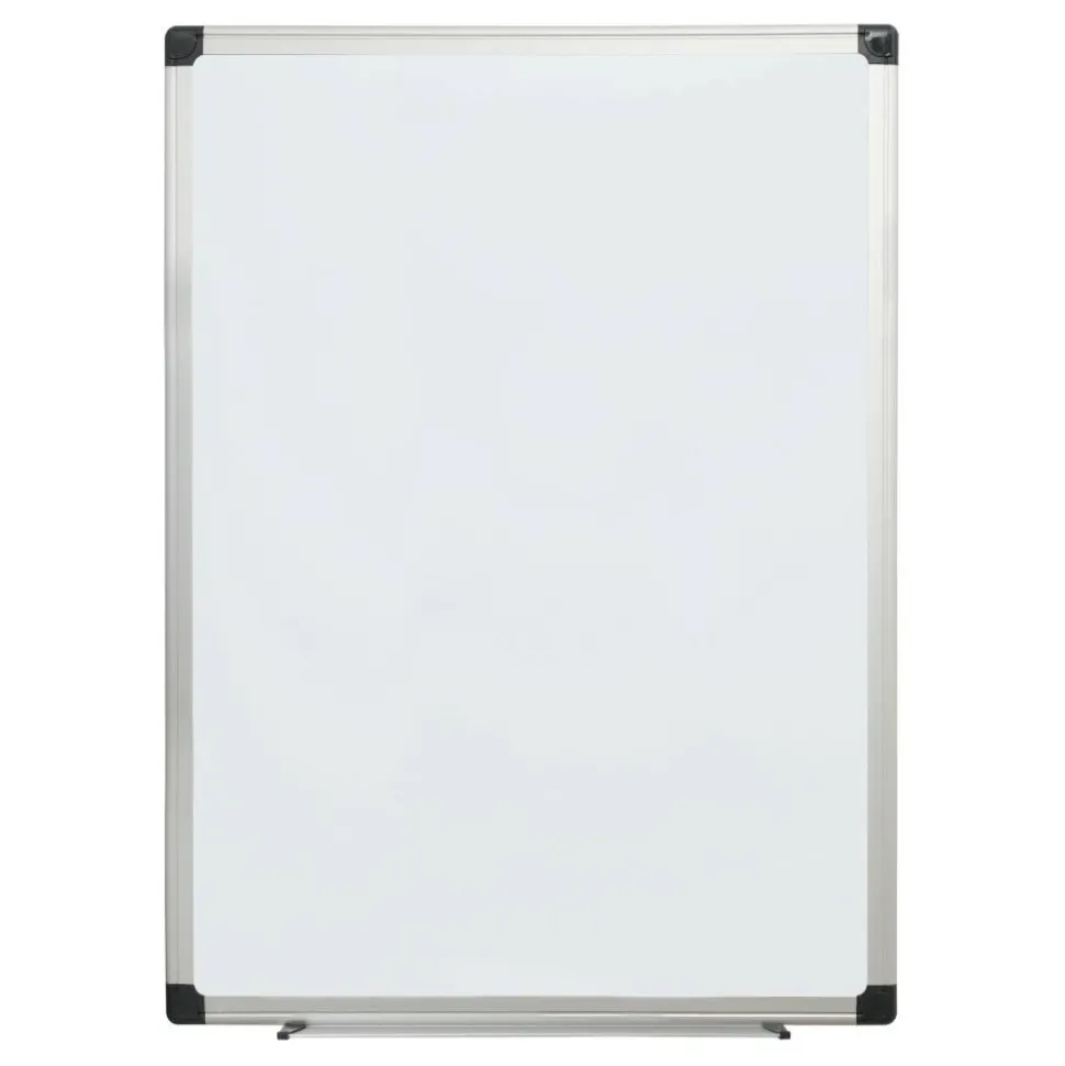 Non-Magnetic Melamine Dry-Erase Whiteboard, 36" x 48", Aluminum Frame With Silver Finish