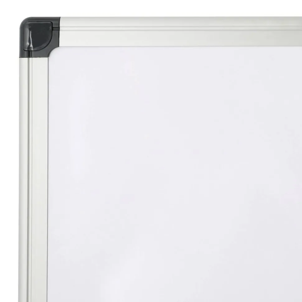 Non-Magnetic Melamine Dry-Erase Whiteboard, 36" x 48", Aluminum Frame With Silver Finish