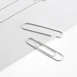 Non-Skid Paper Clips, Jumbo, Silver, Pack Of 10 Boxes, 100 Clips Per Box, 1,000 Total