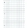 Notebook Filler Paper, 8" x 10-1/2", Quadrille Ruled, White, Pack Of 400 Sheets
