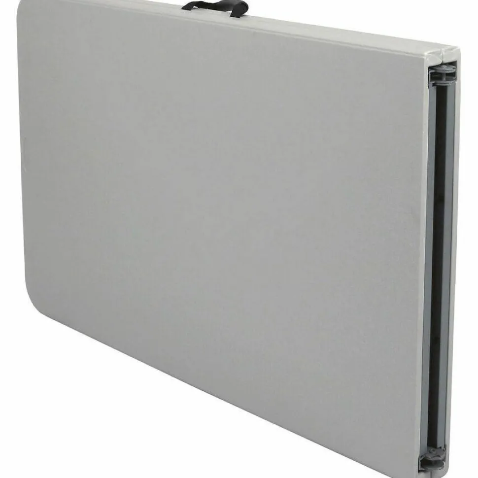 NPS Comfort Max Fold-in-Half Table, Rectangular, 96w x 30d x 29.25h, Speckled Gray Top, Gray Base/Legs