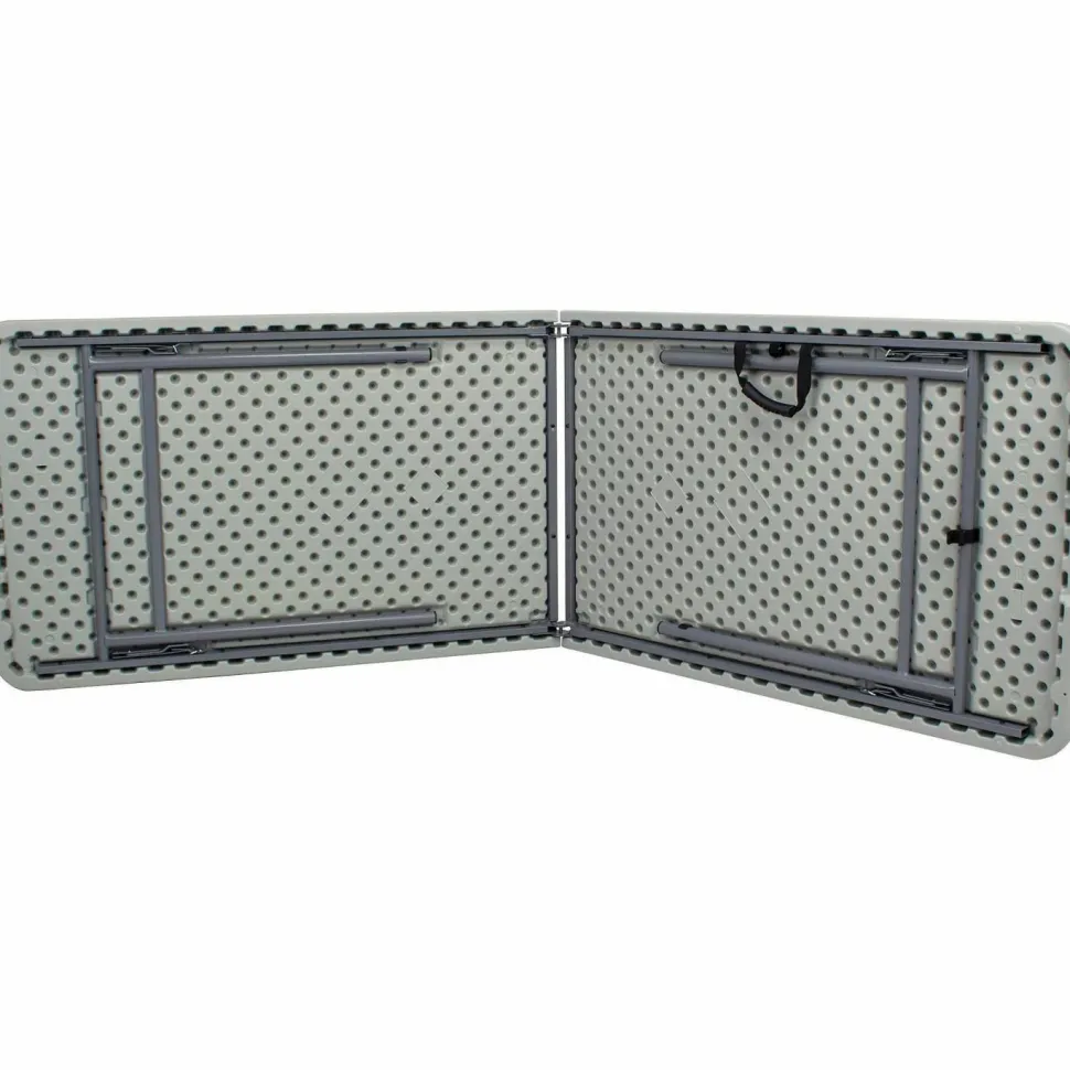 NPS Comfort Max Fold-in-Half Table, Rectangular, 96w x 30d x 29.25h, Speckled Gray Top, Gray Base/Legs