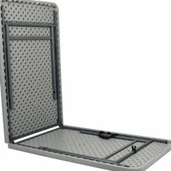 NPS Comfort Max Fold-in-Half Table, Rectangular, 96w x 30d x 29.25h, Speckled Gray Top, Gray Base/Legs