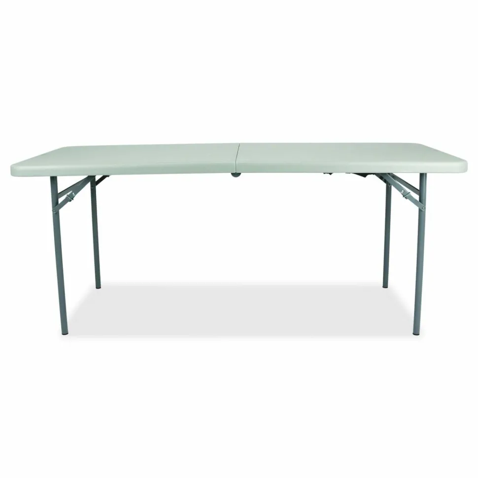 NPS Comfort Max Fold-in-Half Table, Rectangular, 96w x 30d x 29.25h, Speckled Gray Top, Gray Base/Legs
