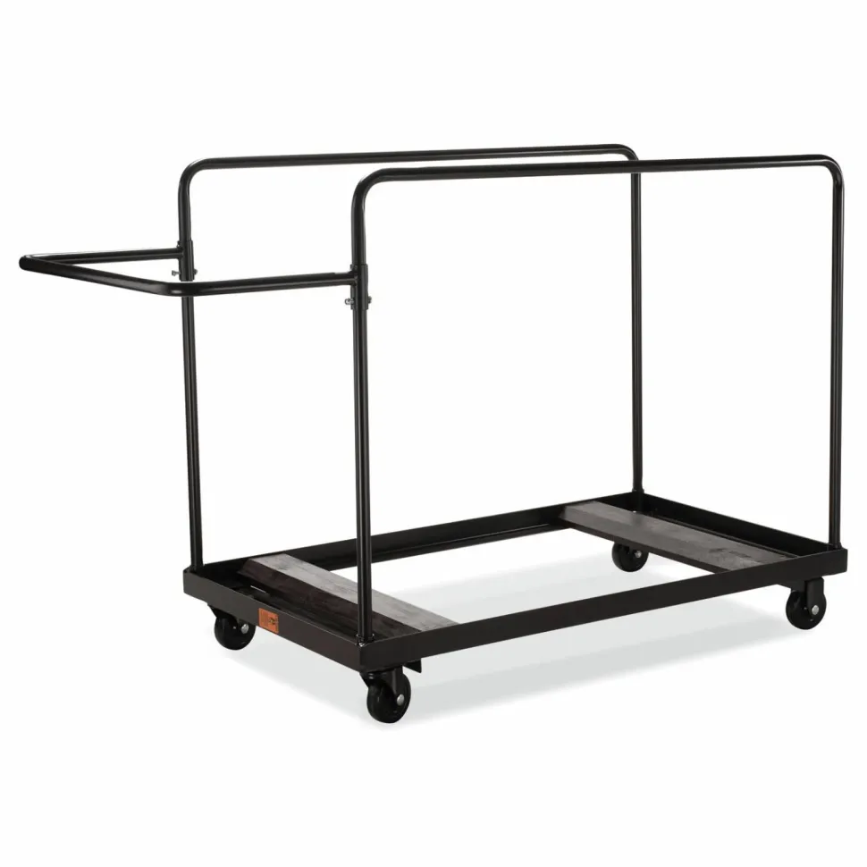 NPS Folding Table Dolly for Round Tables, 660 lb Capacity, 40.5 x 28 x 61.5, Brown
