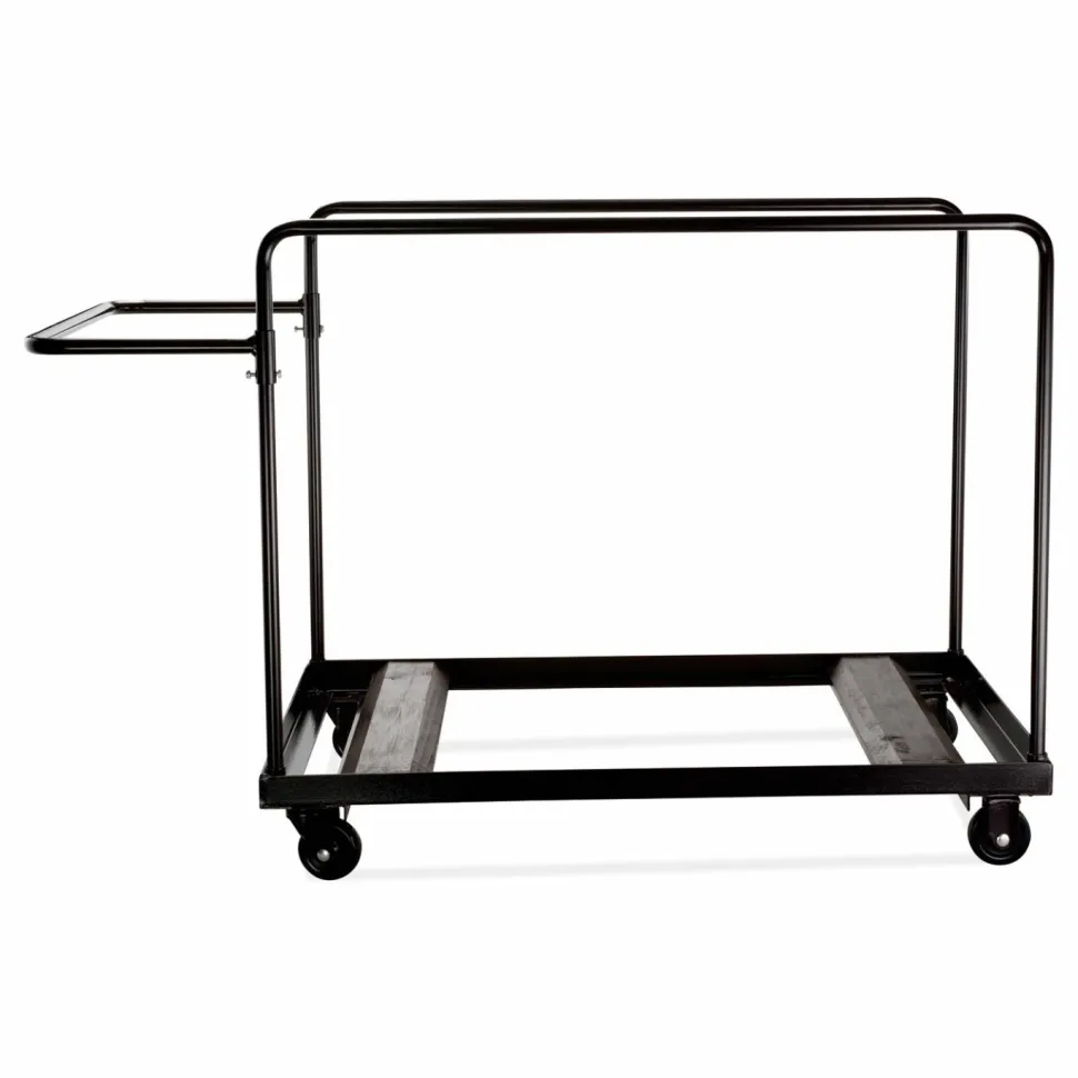 NPS Folding Table Dolly for Round Tables, 660 lb Capacity, 40.5 x 28 x 61.5, Brown
