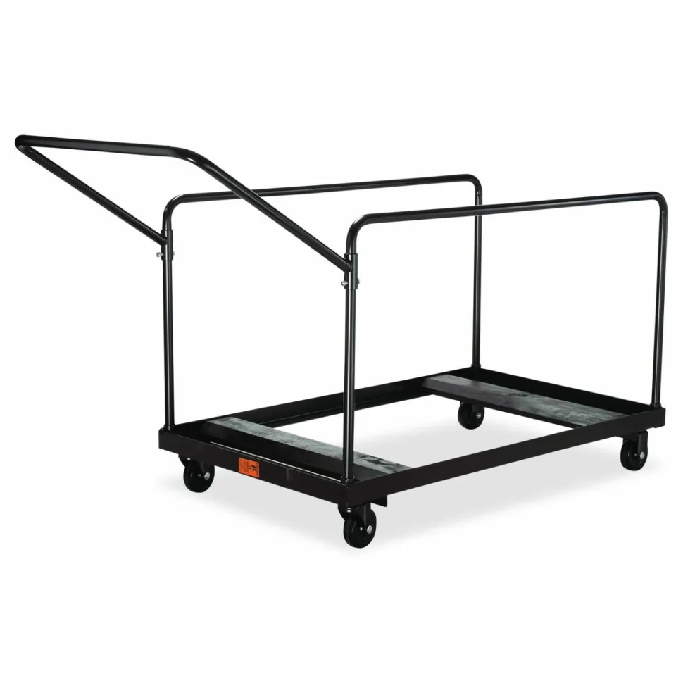 NPS Folding Table Dolly For Round Tables, 1,100 lb Capacity, 27.75" x 47.5" x 31.25", Brown