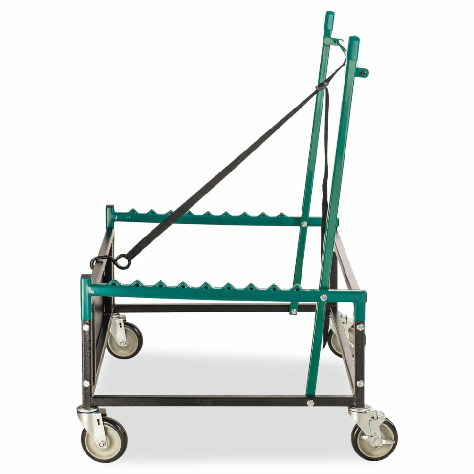 NPS Table Assist Dolly, 1,000 lb Capacity, 38 x 30 x 44.5, Black/Green