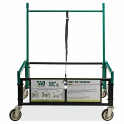 NPS Table Assist Dolly, 1,000 lb Capacity, 38 x 30 x 44.5, Black/Green