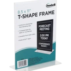 NuDell Acrylic Standing Sign Holder, 8 1/2