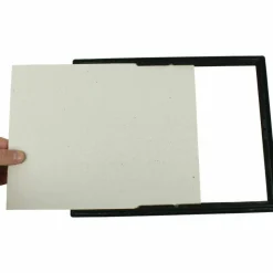 NuDell EZ Mount Document Frame with Trim Accent and Plastic Face, Plastic, 8.5 x 11 Insert, Black
