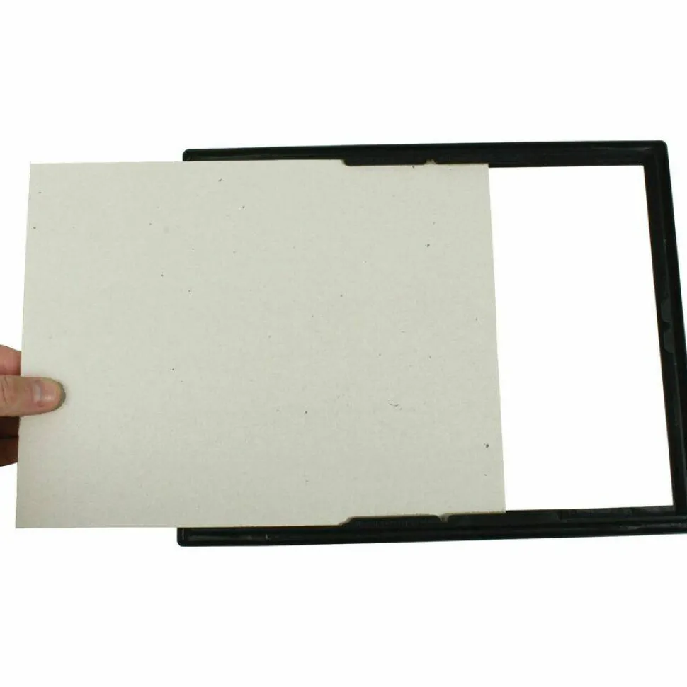 NuDell EZ Mount Document Frame with Trim Accent and Plastic Face, Plastic, 8.5 x 11 Insert, Black/Gold