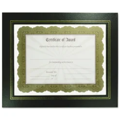 NuDell Flat Leatherette Document Frames - Holds 11