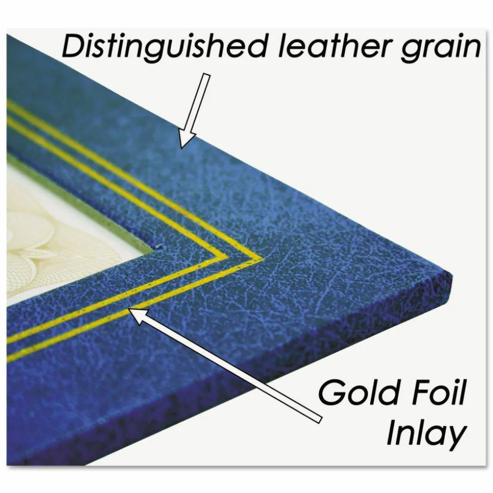 Nu-Dell Flat Leatherette Frame, Blue, Pack Of 2