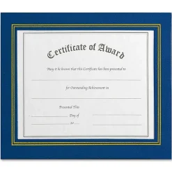 Nu-Dell Flat Leatherette Frame, Blue, Pack Of 2