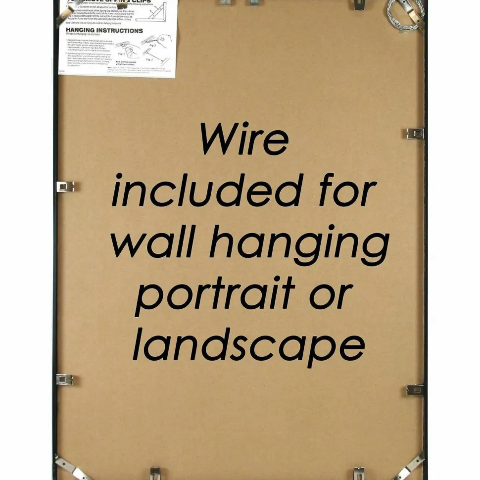 Nu-Dell Metal Poster Frame, 18" x 24", Black