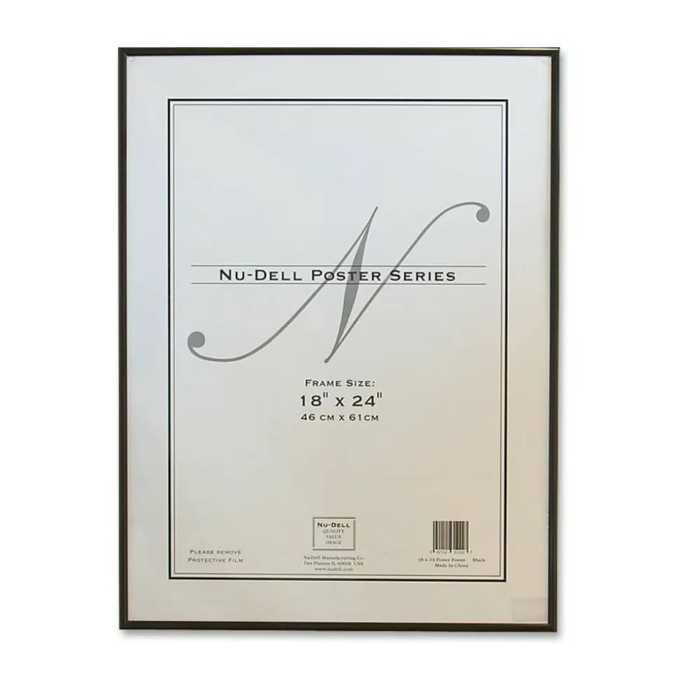 Nu-Dell Metal Poster Frame, 18" x 24", Black