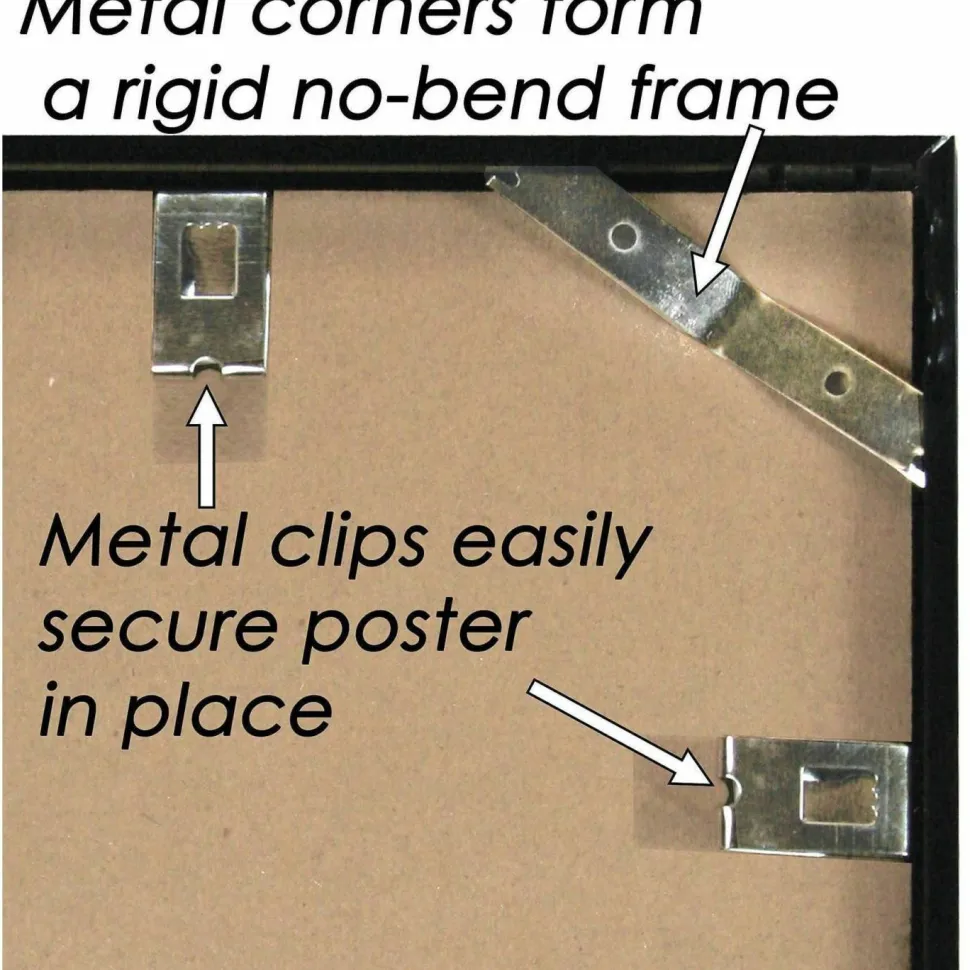 Nu-Dell Metal Poster Frame, 24" x 36", Black