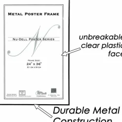 Nu-Dell Metal Poster Frame, 24