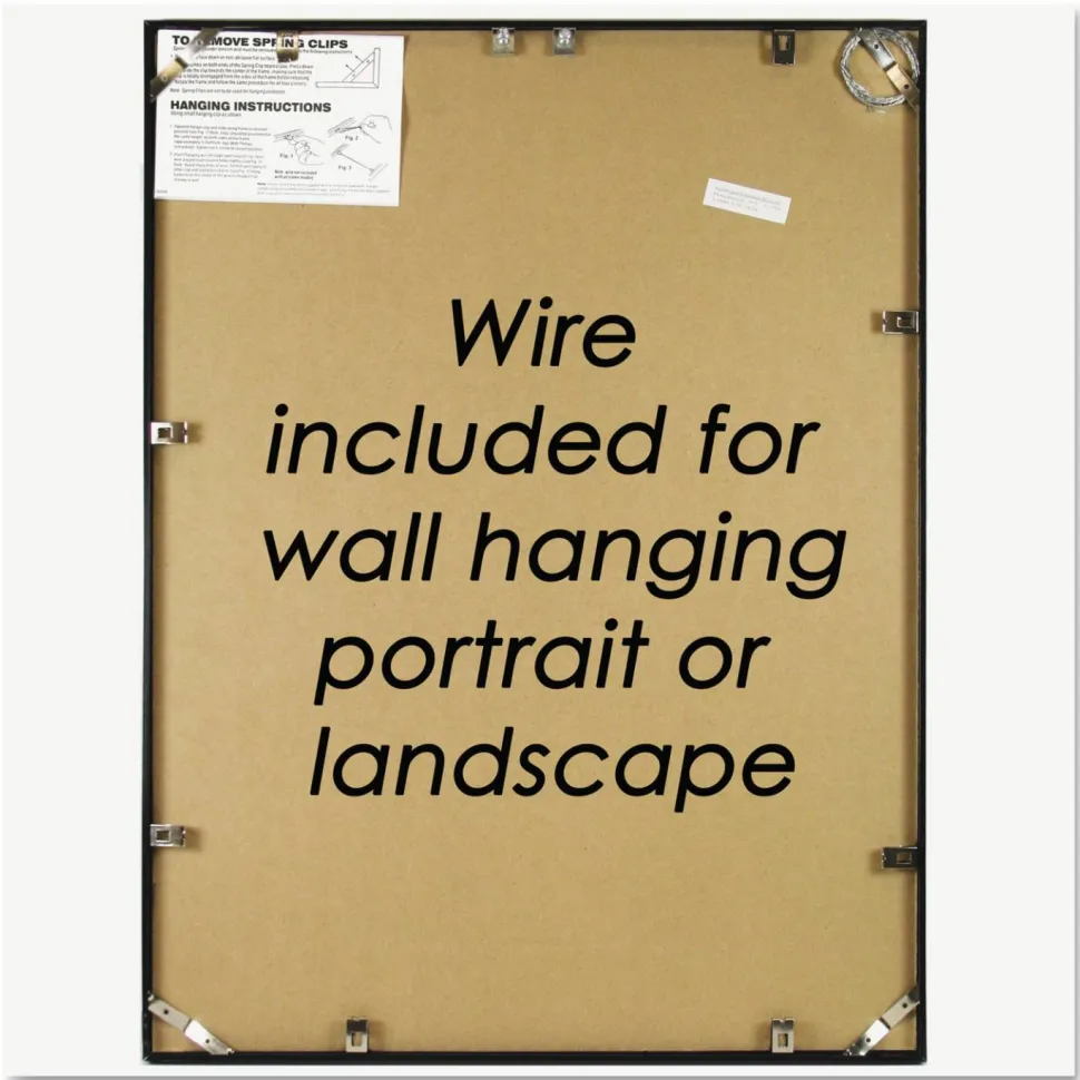 Nu-Dell Metal Poster Frame, 24" x 36", Black