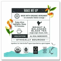 Numi Organic Aged Earl Gray Black Tea, Box Of 18