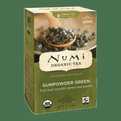 Numi Organic Gunpowder Green Tea, Box Of 18