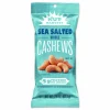 Nut Harvest Sea Salted Whole Cashews, 2.25 oz Pouch, 8/Carton