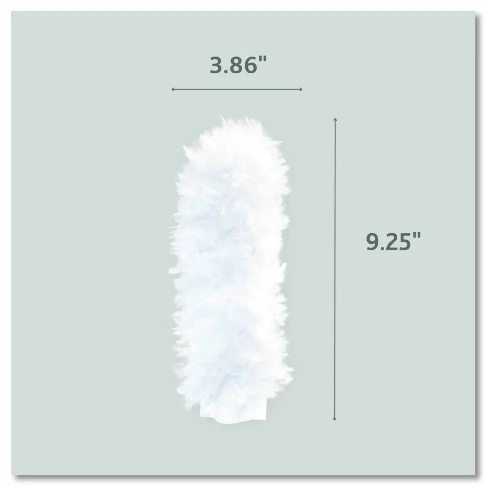 O-Cedar Flex and Catch Duster Heavy-Duty Refills, Polyester, White, 5/Pack