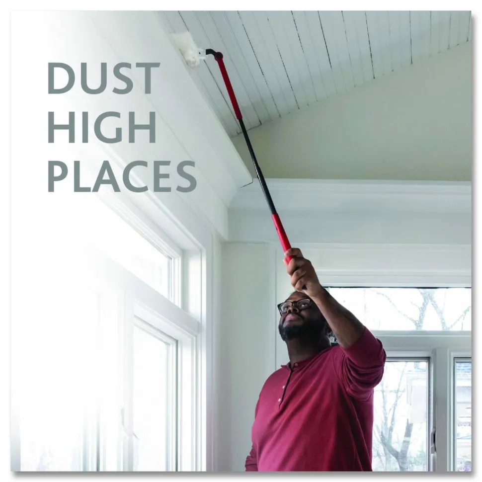 O-Cedar Flex and Catch Duster Heavy-Duty Refills, Polyester, White, 5/Pack
