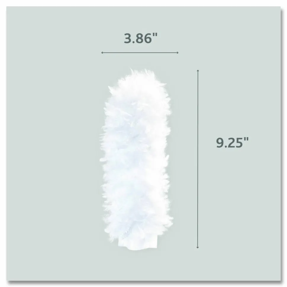 O-Cedar Flex and Catch Duster Heavy-Duty Refills, Polyester, White, 10/Pack