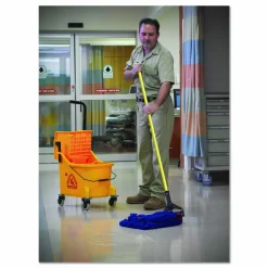 O-Cedar MaxiPlus Microfiber Loop-End Mops: Large, Blue