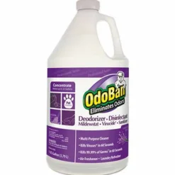 OdoBan Concentrate Odor Eliminator and Disinfectant, Lavender, 1 gal Bottle, 4/Carton