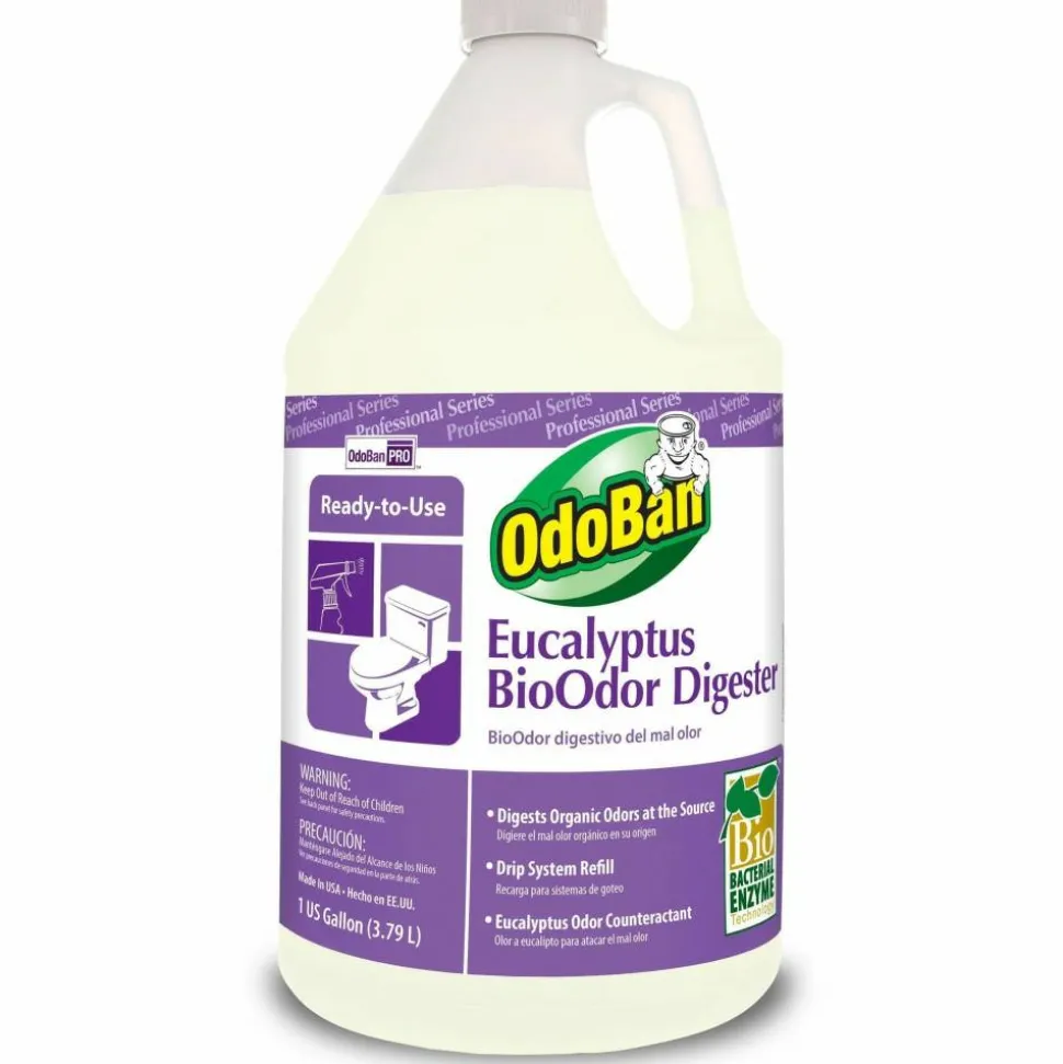 OdoBan Eucalyptus BioOdor Digester Refill, Floral Scent, 128 Oz Bottle
