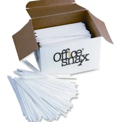 Office Snax Breakroom Stir Sticks, White, 1000/Box