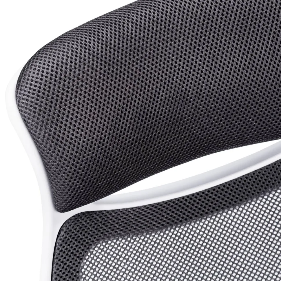 Office Chair, Adjustable Height, Swivel, Ergonomic, Armrests, Computer Desk, Work, Grey Mesh, Chrome Metal, Contemporary, Modern